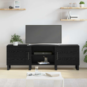 Ντουλάπι TV Μαύρη Οξυά 150 x 30 x 50 cm Επεξεργασμένο ξύλο - Pakobazaar