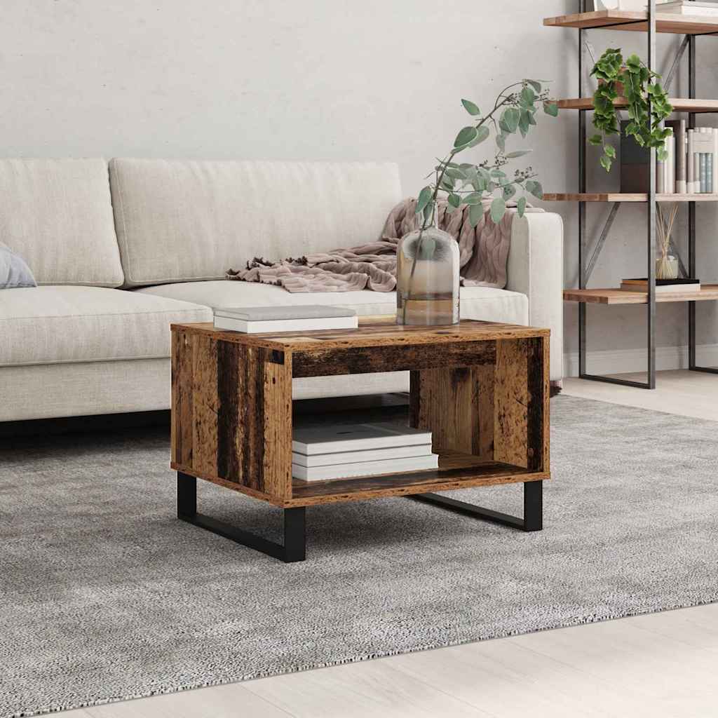 Τραπεζάκι σαλονιού Παλαιό ξύλο 60 x 50 x 40 εκ - Pakobazaar