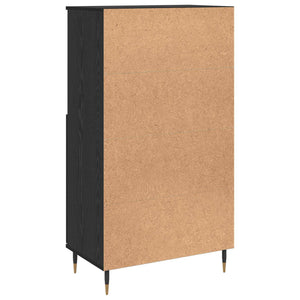 Highboard Μαύρο 60 x 36 x 110 εκ. Επεξεργασμένο ξύλο - Pakobazaar
