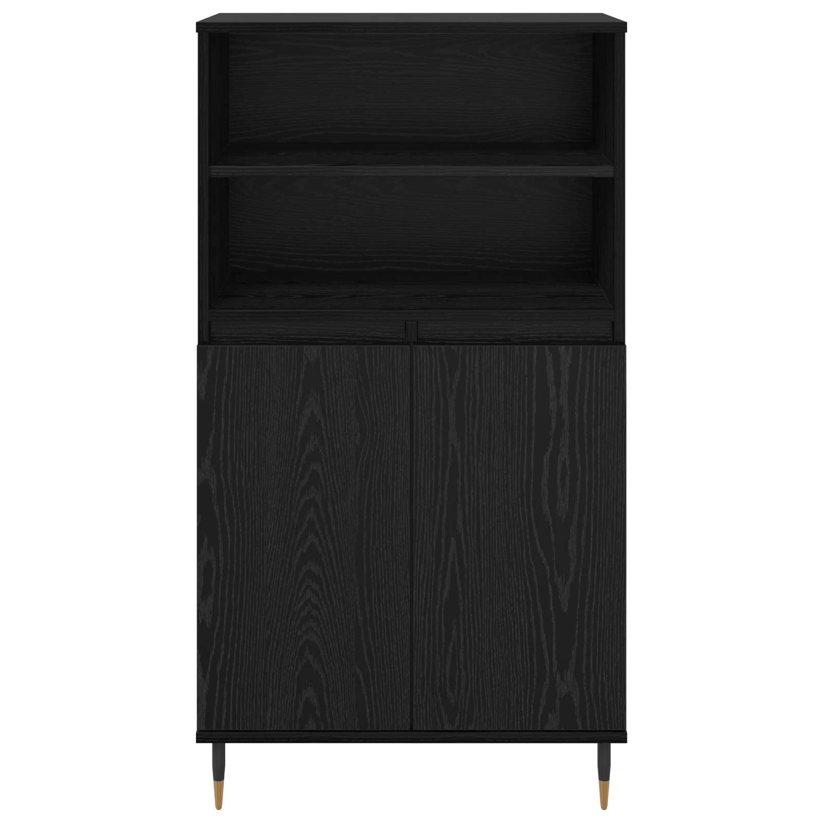 Highboard Μαύρο 60 x 36 x 110 εκ. Επεξεργασμένο ξύλο - Pakobazaar