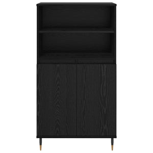 Highboard Μαύρο 60 x 36 x 110 εκ. Επεξεργασμένο ξύλο - Pakobazaar