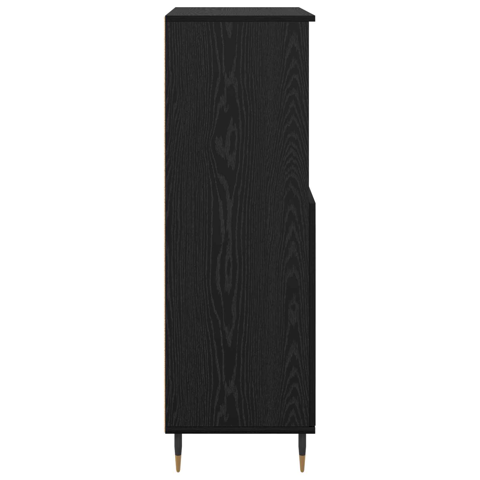 Highboard Μαύρο 60 x 36 x 110 εκ. Επεξεργασμένο ξύλο - Pakobazaar