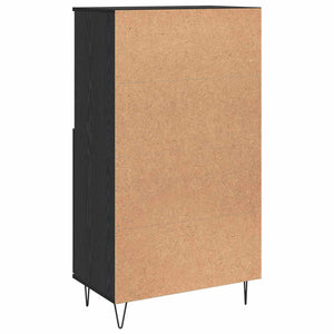 Highboard Μαύρο 60 x 36 x 110 εκ. Επεξεργασμένο ξύλο - Pakobazaar