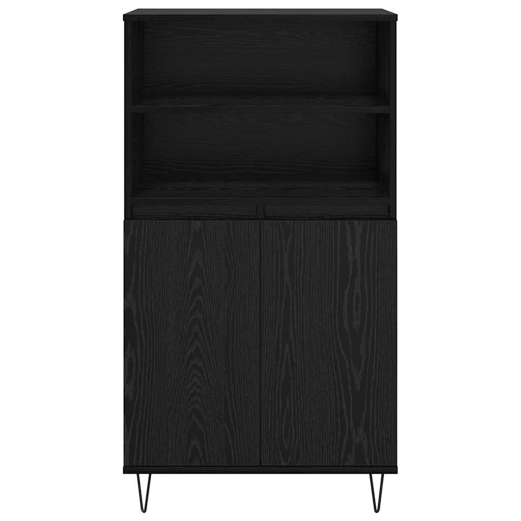 Highboard Μαύρο 60 x 36 x 110 εκ. Επεξεργασμένο ξύλο