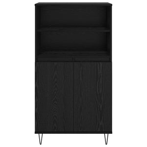 Highboard Μαύρο 60 x 36 x 110 εκ. Επεξεργασμένο ξύλο - Pakobazaar