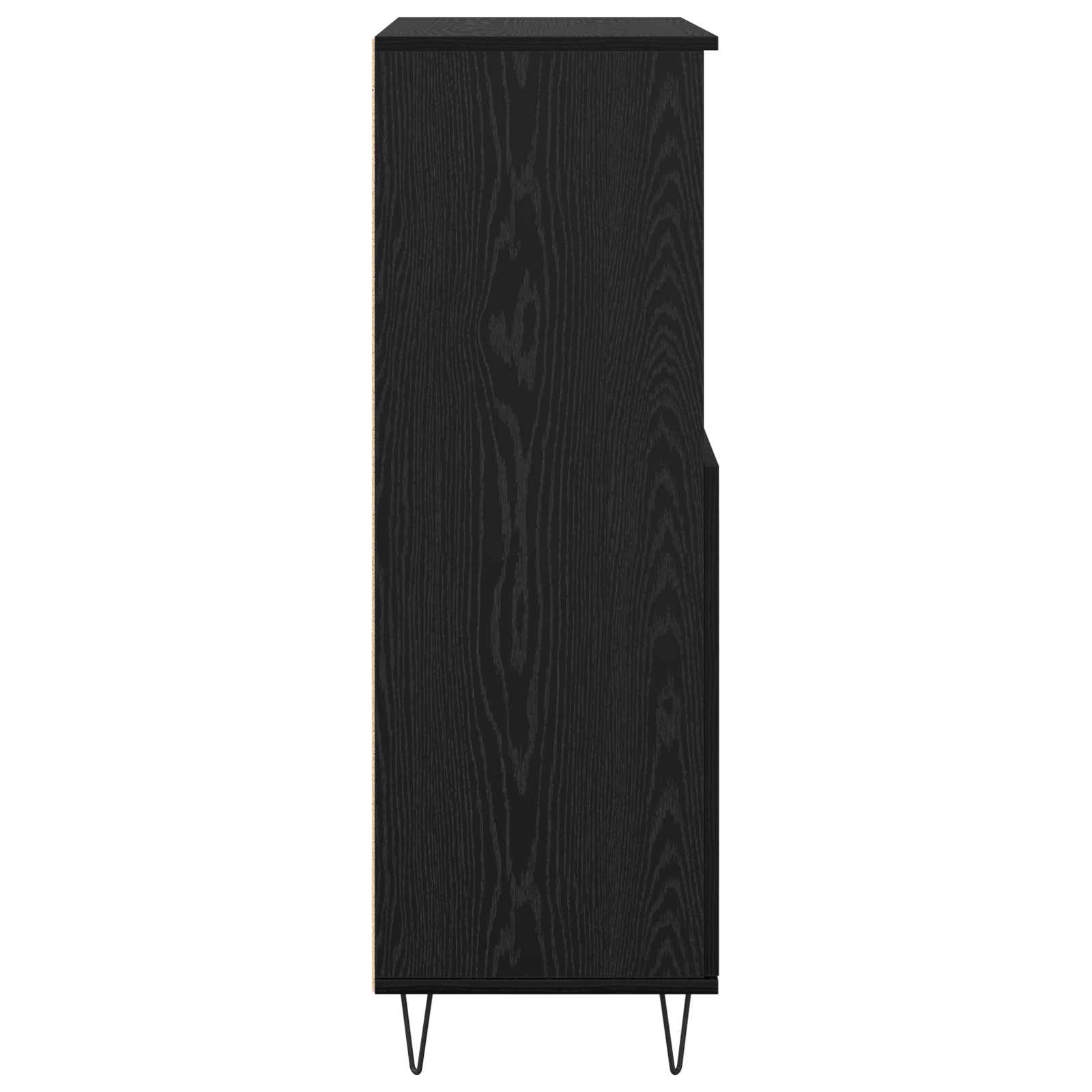 Highboard Μαύρο 60 x 36 x 110 εκ. Επεξεργασμένο ξύλο - Pakobazaar