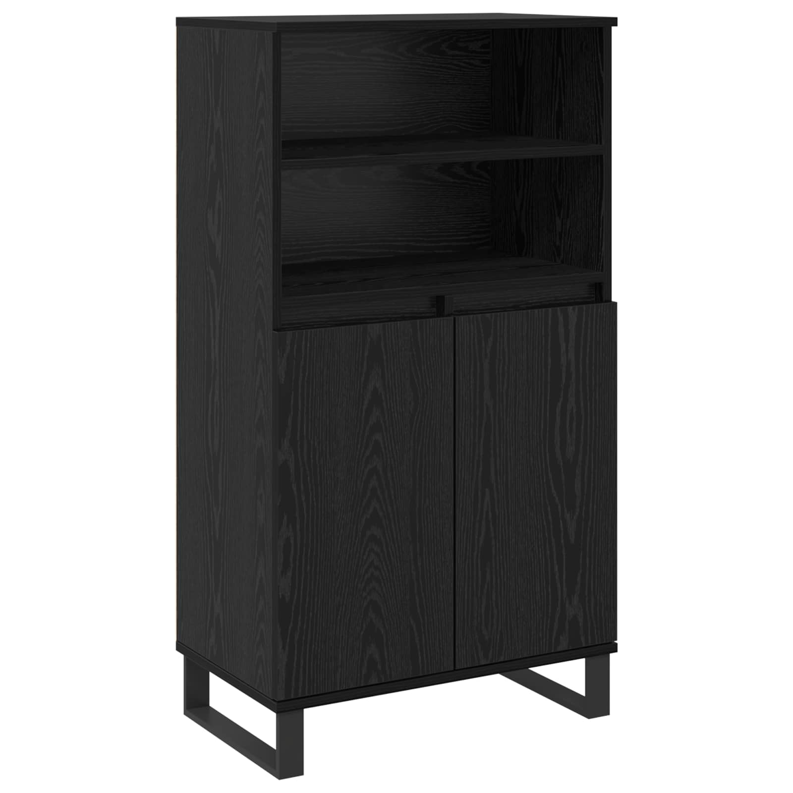 Highboard Μαύρο 60 x 36 x 110 εκ Επεξεργασμένο ξύλο - Pakobazaar