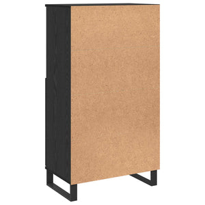 Highboard Μαύρο 60 x 36 x 110 εκ Επεξεργασμένο ξύλο - Pakobazaar
