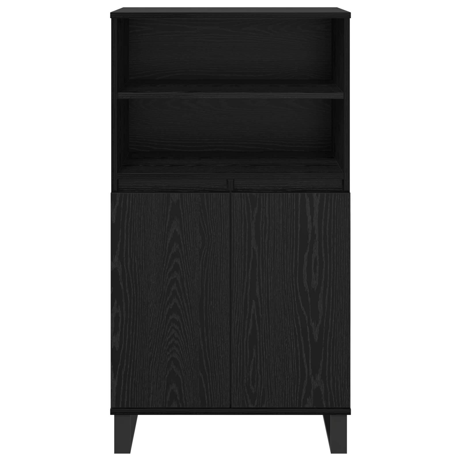 Highboard Μαύρο 60 x 36 x 110 εκ Επεξεργασμένο ξύλο - Pakobazaar
