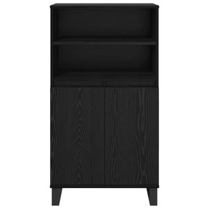 Highboard Μαύρο 60 x 36 x 110 εκ Επεξεργασμένο ξύλο - Pakobazaar