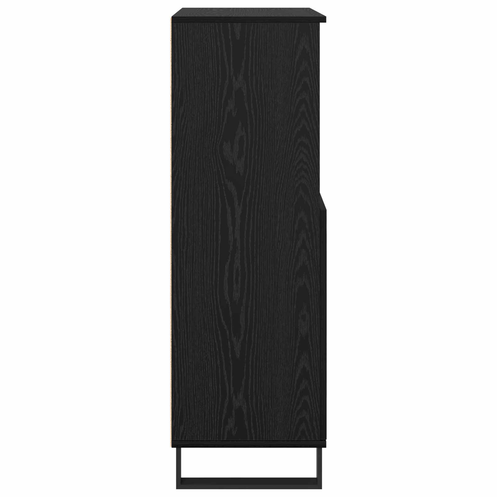 Highboard Μαύρο 60 x 36 x 110 εκ Επεξεργασμένο ξύλο - Pakobazaar