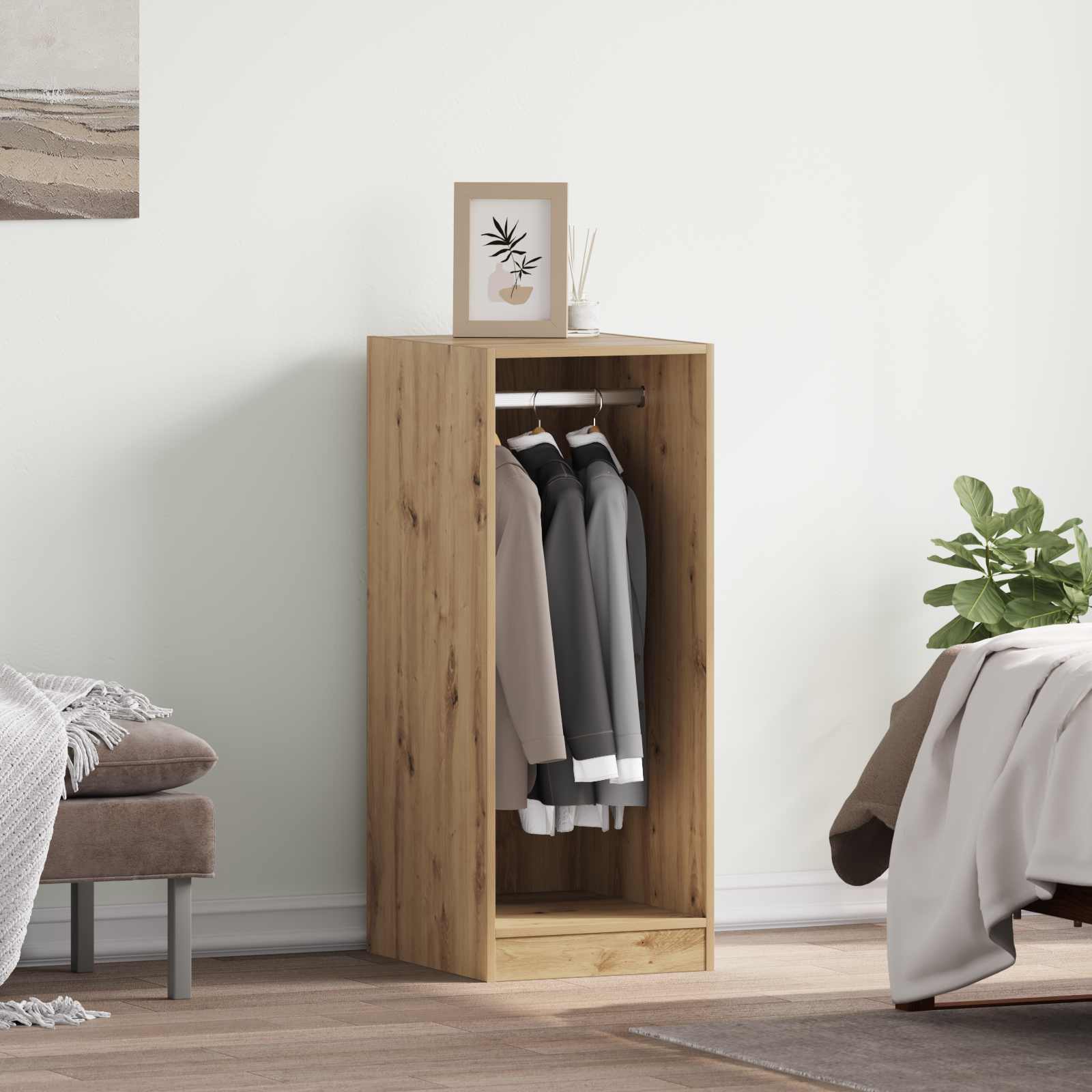 Ντουλάπι με ράφι με αποθήκευση Artisan Oak 41 x 48 x 102 εκ - Pakobazaar