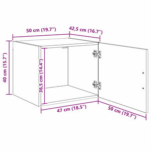 Ντουλάπα Τοίχου artisan δρυς 50 x 42.5 x 40 εκ.