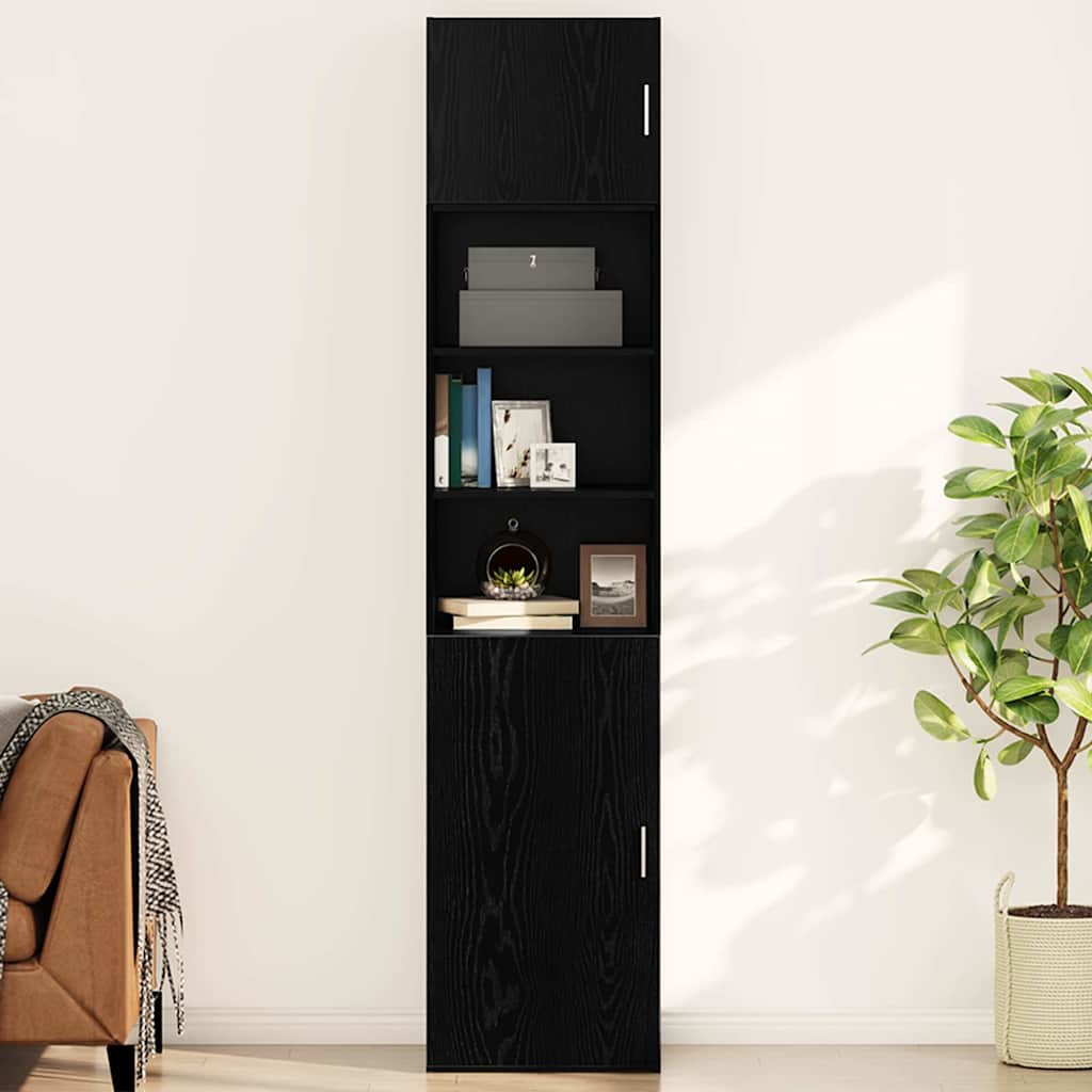 Ντουλάπα Τοίχου Επιτοίχιο Μαύρη δρυς 50 x 42.5 x 40 εκ.