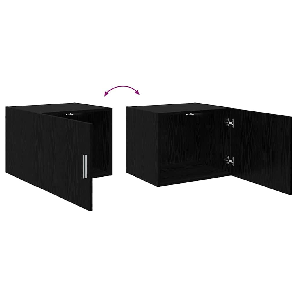 Ντουλάπα Τοίχου Επιτοίχιο Μαύρη δρυς 50 x 42.5 x 40 εκ.