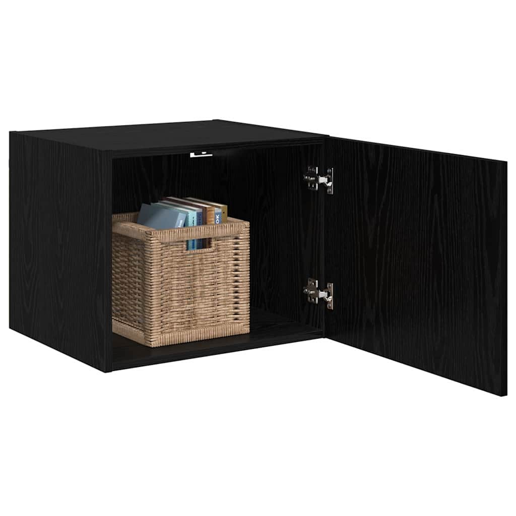 Ντουλάπα Τοίχου Επιτοίχιο Μαύρη δρυς 50 x 42.5 x 40 εκ.