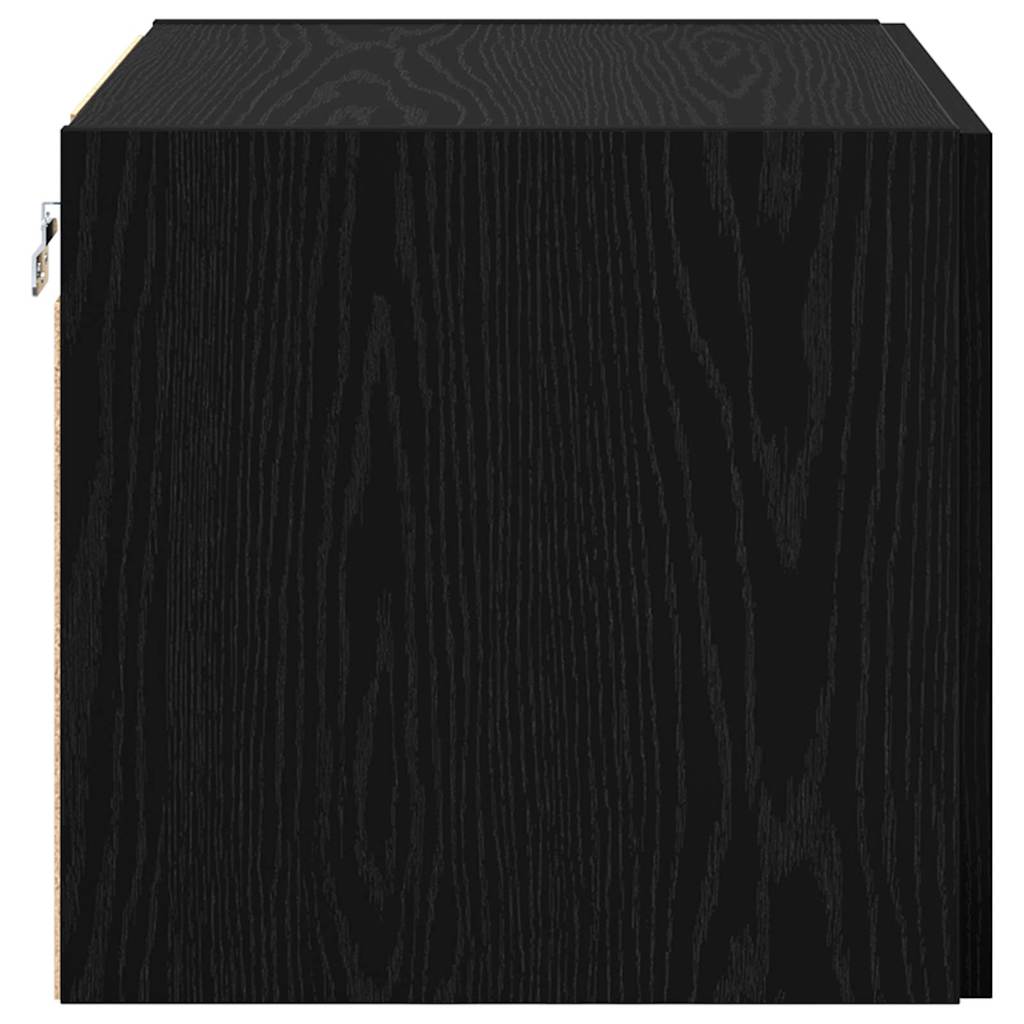 Ντουλάπα Τοίχου Επιτοίχιο Μαύρη δρυς 50 x 42.5 x 40 εκ.