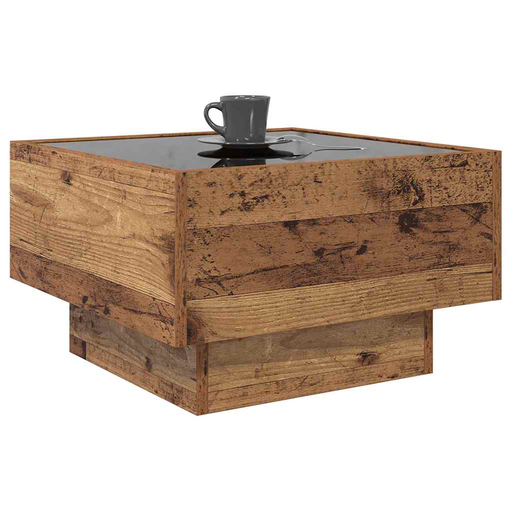 Τραπεζάκι σαλονιού Παλαιό ξύλο 50 x 50 x 30 εκ - Pakobazaar
