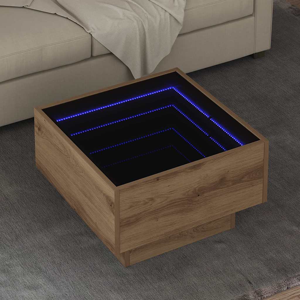 Τραπεζάκι σαλονιού artisan δρυς 50 x 50 x 30 εκ - Pakobazaar