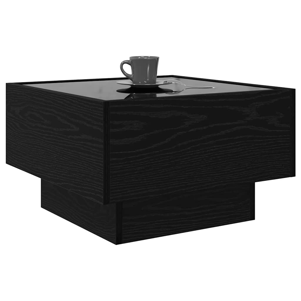 Τραπεζάκι σαλονιού Μαύρη δρυς 50 x 50 x 30 εκ