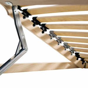 Βάση κρεβατιού με λάμες Καφέ 70 x 190 cm Στερεό ξύλο οξιάς - Pakobazaar