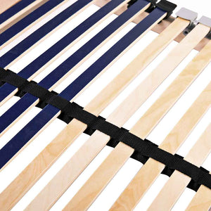 Βάση κρεβατιού με λάμες Καφέ 80 x 190 cm Στερεό ξύλο οξιάς - Pakobazaar