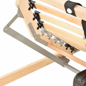 Βάση κρεβατιού με λάμες Καφέ 70 x 190 cm Στερεό ξύλο οξιάς - Pakobazaar