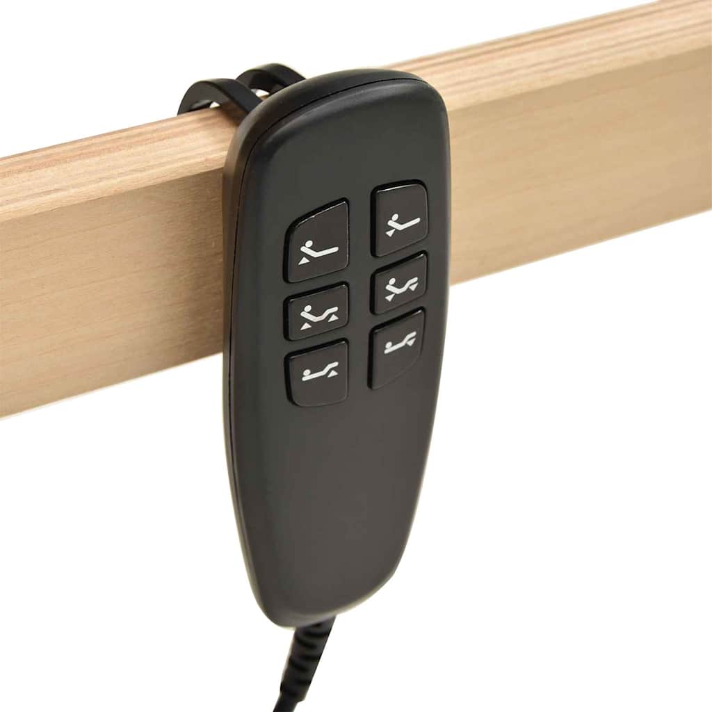 Βάση κρεβατιού με λάμες Καφέ 100 x 190 cm Στερεό ξύλο οξιάς - Pakobazaar