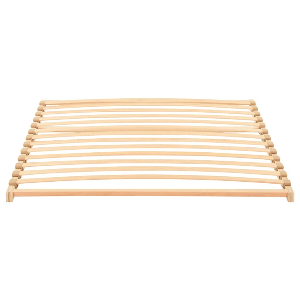 Βάση κρεβατιού με λάμες Καφέ 120 x 190 cm Στερεό ξύλο οξιάς - Pakobazaar