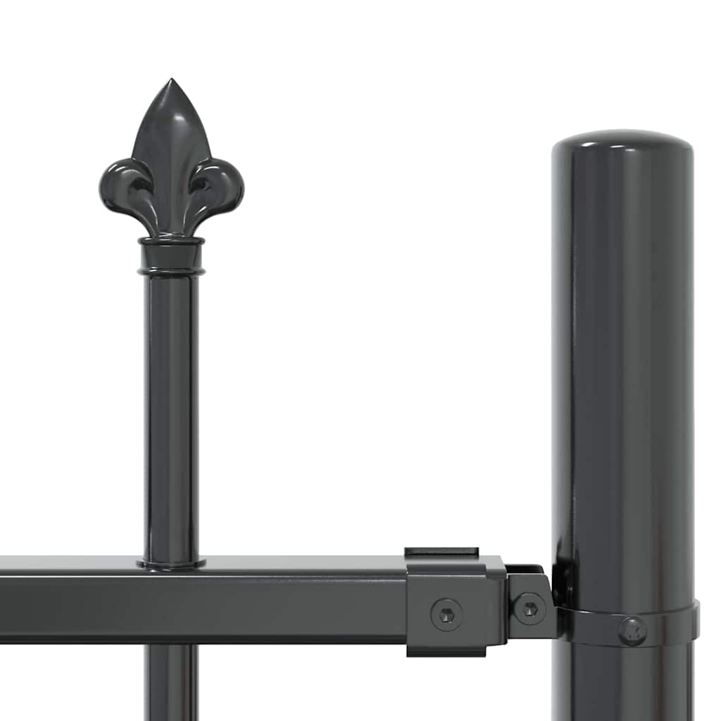 Φράχτης Κήπου Γκρι 240 x 115 cm Ατσάλι με Επικάλυψη Πούδρας - Pakobazaar