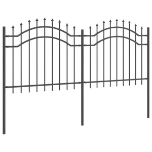 Φράχτης Κήπου WOERDEN 240 x 140 cm Ατσάλι με Επικάλυψη Πούδρας