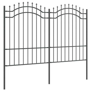 Φράχτης Κήπου WOERDEN 240 x 190 cm Ατσάλι με Επικάλυψη Πούδρας