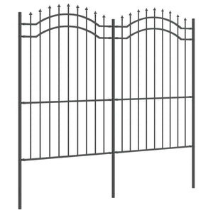 Φράχτης Κήπου WOERDEN 240 x 215 cm Ατσάλι με Επικάλυψη Πούδρας