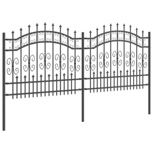 Φράχτης Κήπου KAMPEN 240 x 140 cm Ατσάλι με Επικάλυψη Πούδρας