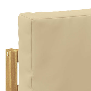 Σειρά Καναπέ Εξωτερικού με μαξιλάρι 4 pcs Λευκό και Μπεζ - Pakobazaar