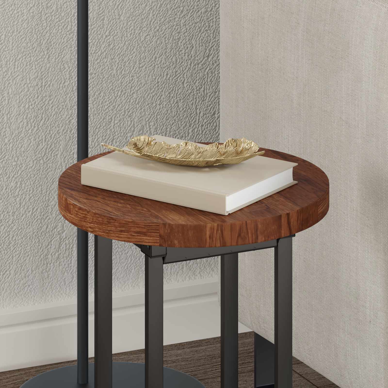 Καπάκι τραπεζιού Ανοιχτό καφέ Ø 30 x 2,5 cm Στερεό Ξύλο Δρυός