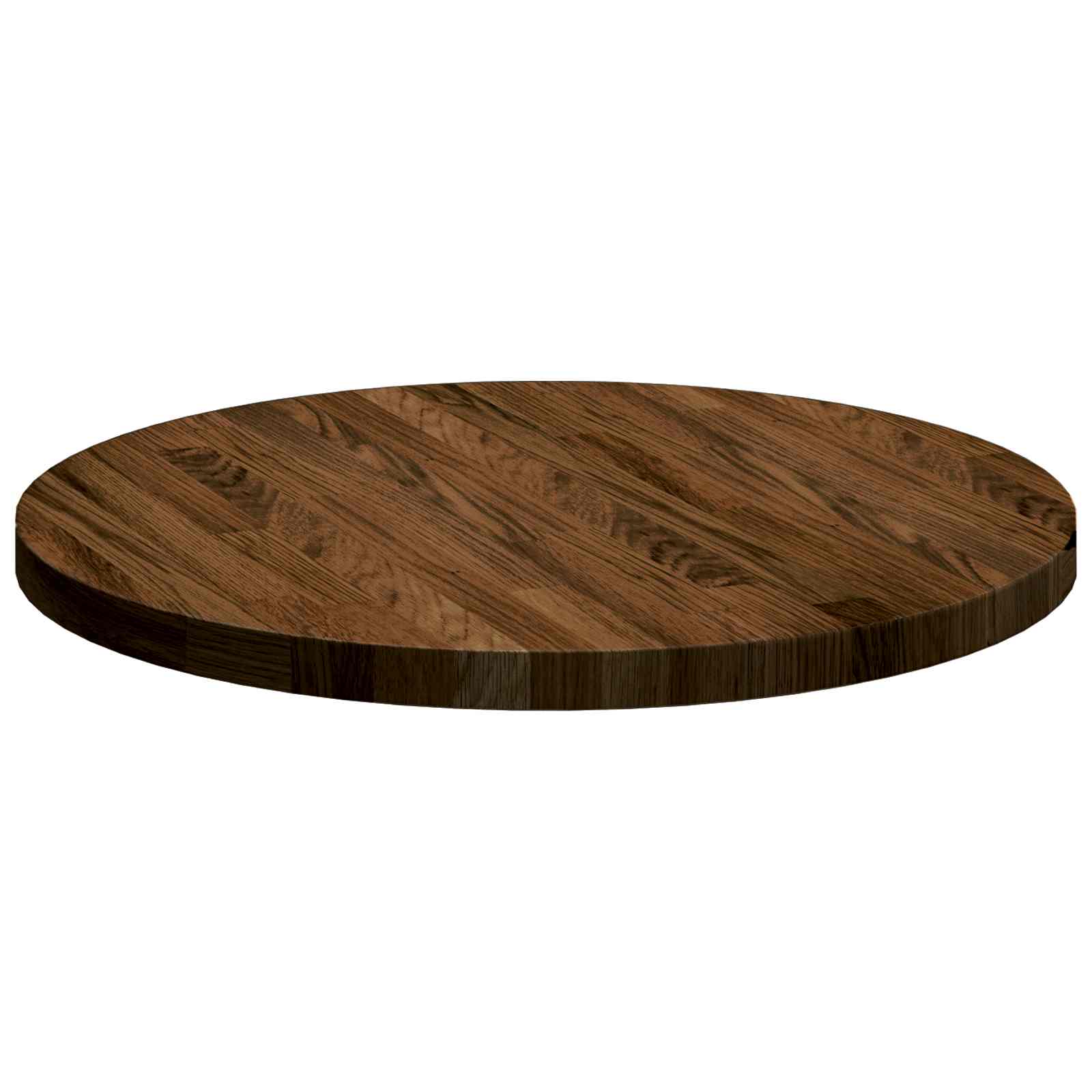 Καπάκι τραπεζιού Σκούρο Καφέ Ø 50 x 2,5 cm Στερεό Ξύλο Δρυός