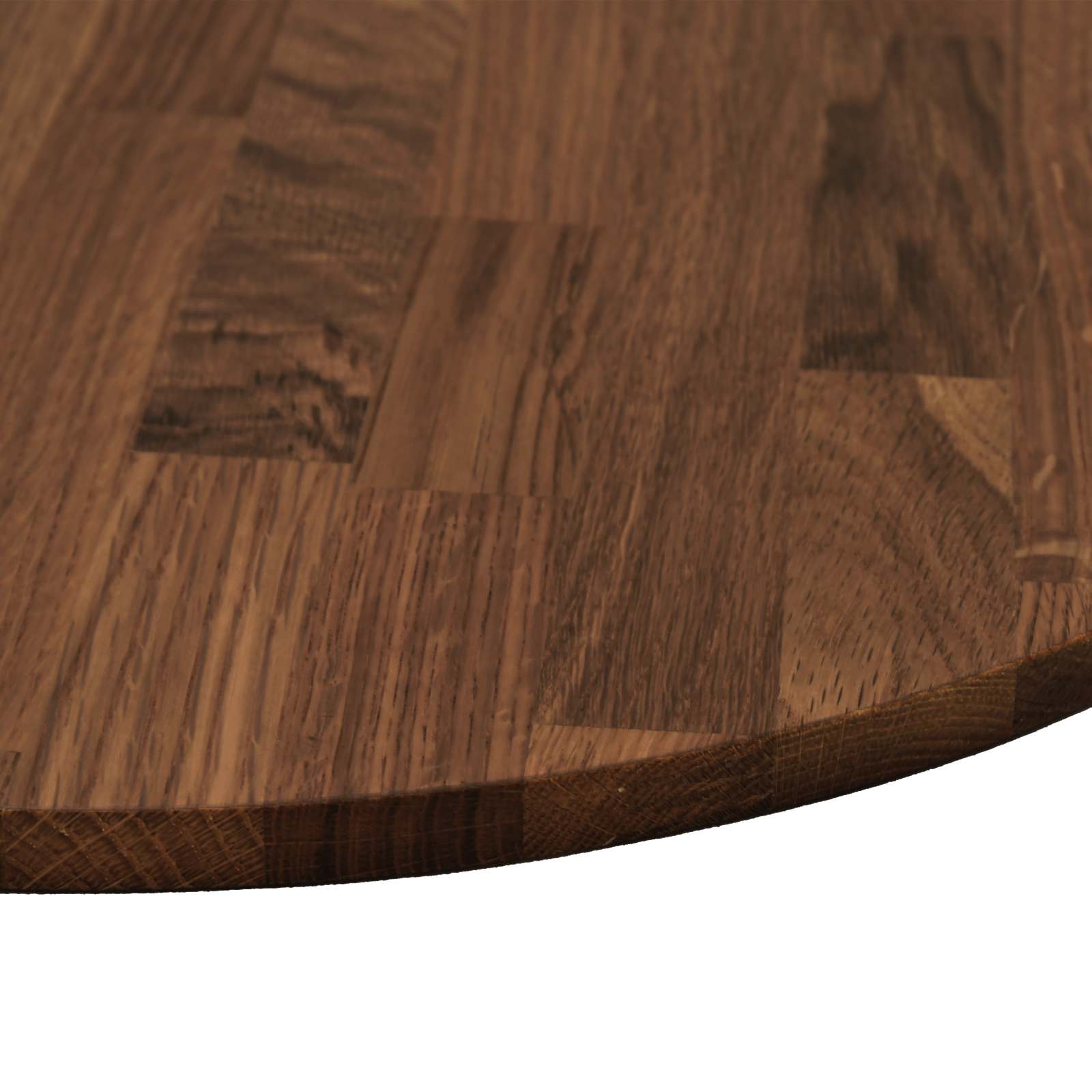 Καπάκι τραπεζιού Σκούρο Καφέ Ø 60 x 2,5 cm Στερεό Ξύλο Δρυός
