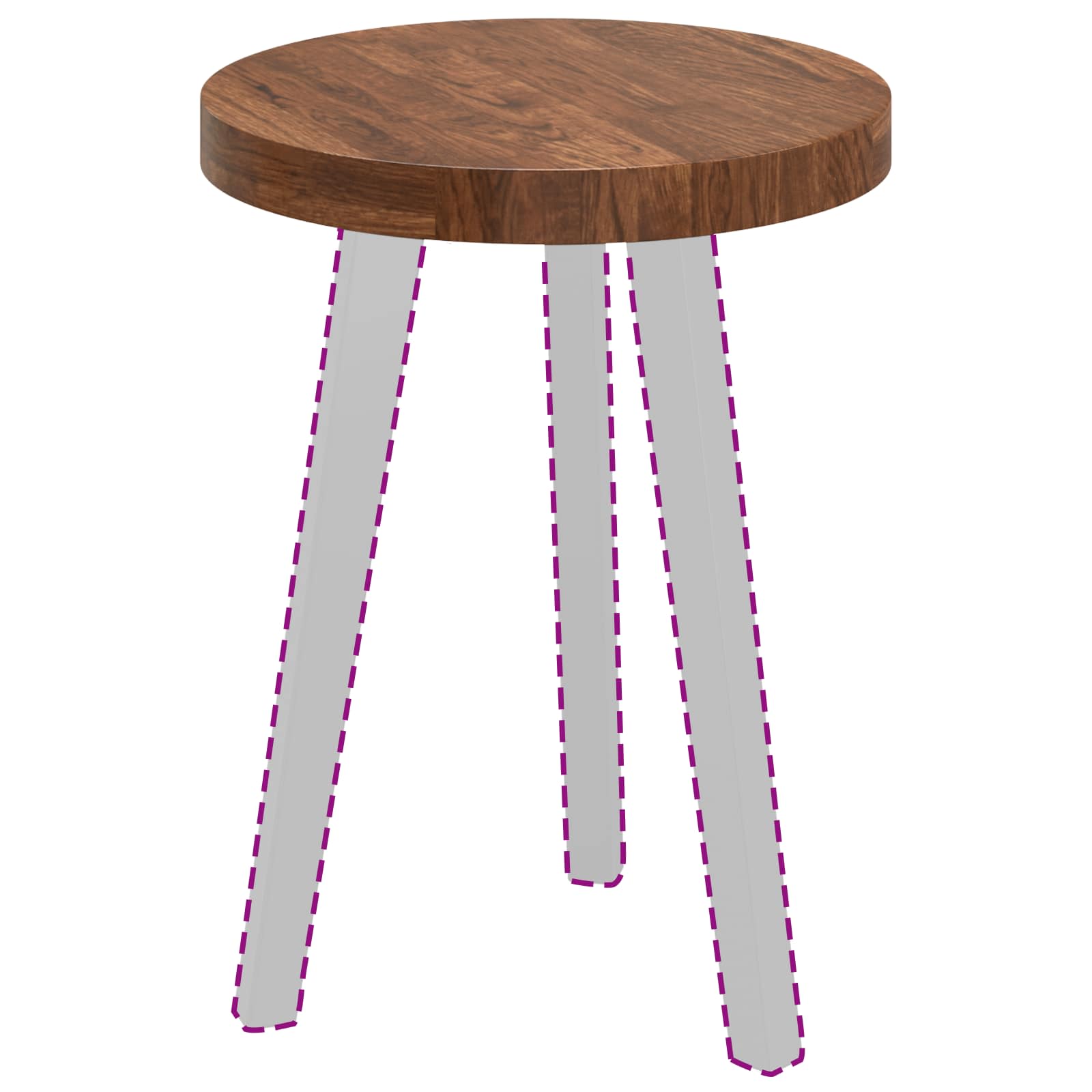 Καπάκι τραπεζιού Ανοιχτό καφέ Ø 40 x 4 cm Στερεό Ξύλο Δρυός - Pakobazaar