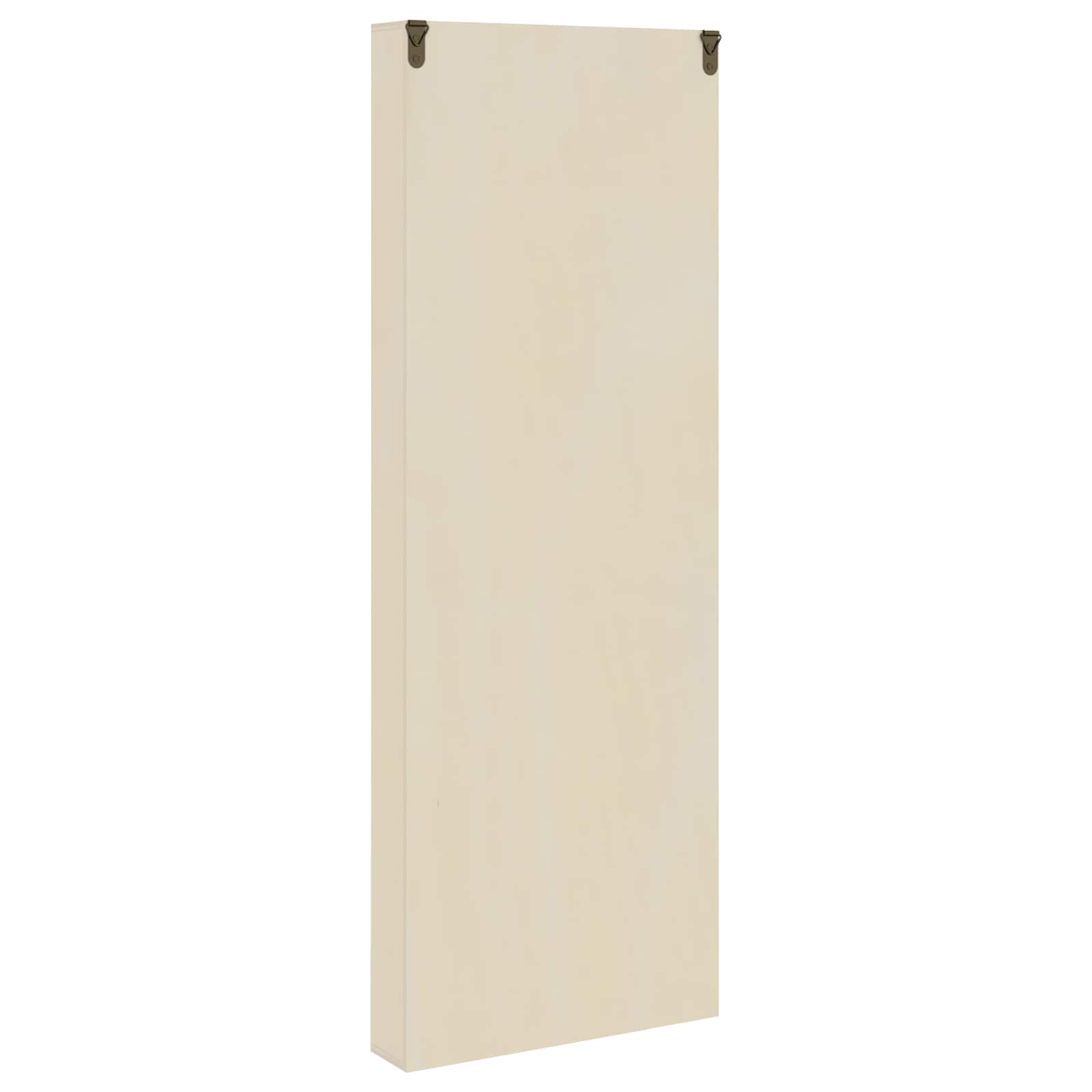 Κάθετο Εκθετήριο Τοίχου με ράφι Μπεζ 21 x 4,5 x 59 εκ. - Pakobazaar