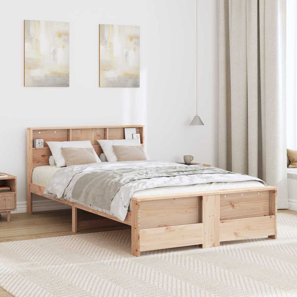 Σκελετός Κρεβατιού Καφέ 120 x 190 cm Επεξεργασμένο ξύλο