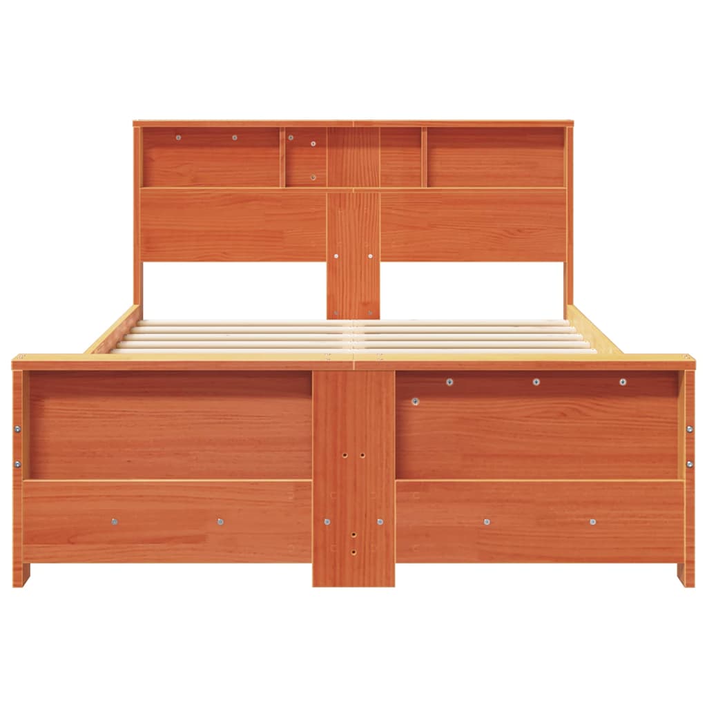 Σκελετός Κρεβατιού Κερωτό καφέ 120 x 190 cm Επεξεργασμένο ξύλο