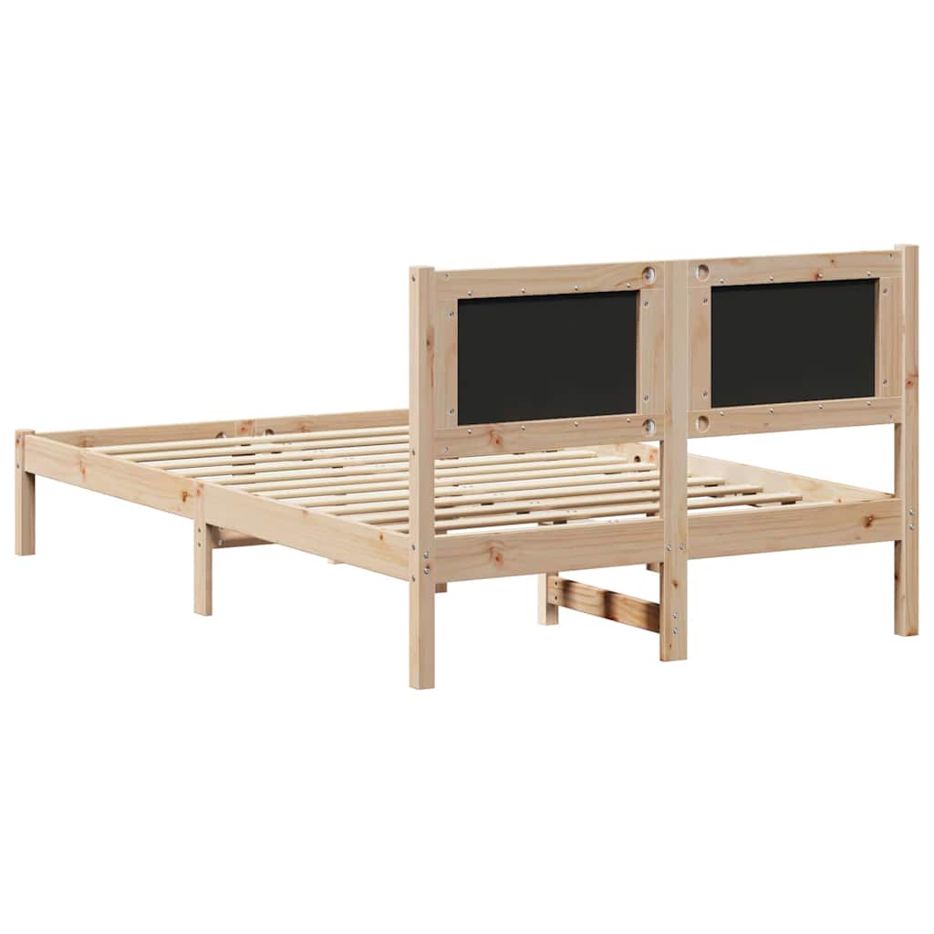 Σκελετός Κρεβατιού Taupe 120 x 190 cm Στερεά ξυλεία πεύκου
