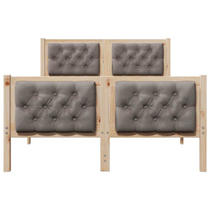 Σκελετός Κρεβατιού Taupe 120 x 200 cm Στερεά ξυλεία πεύκου