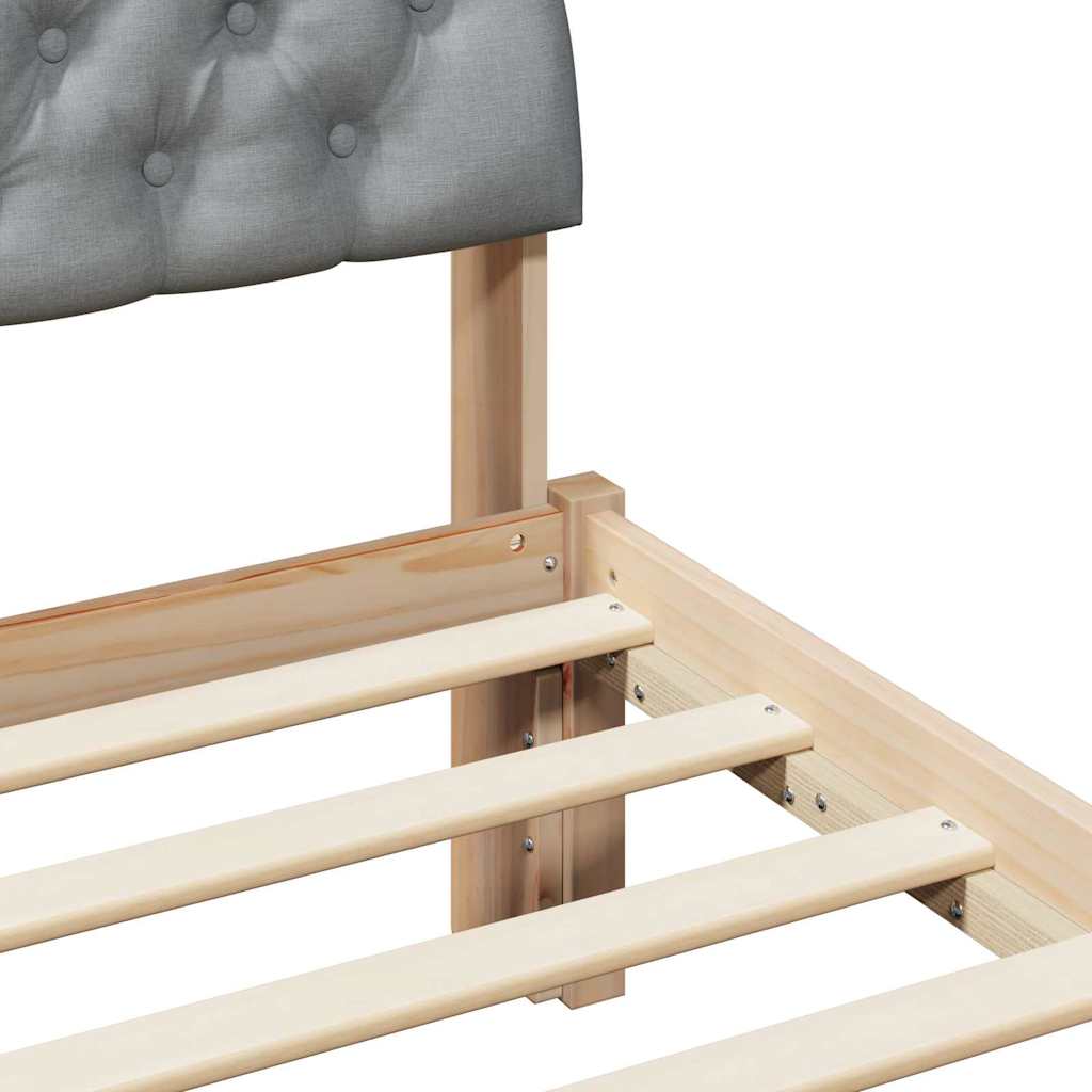 Σκελετός Κρεβατιού Καφέ και ανοιχτό γκρι 150 x 200 cm