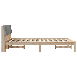 Σκελετός Κρεβατιού Καφέ και ανοιχτό γκρι 150 x 200 cm