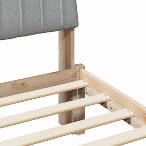 Σκελετός Κρεβατιού Καφέ 135 x 190 cm Στερεά ξυλεία πεύκου