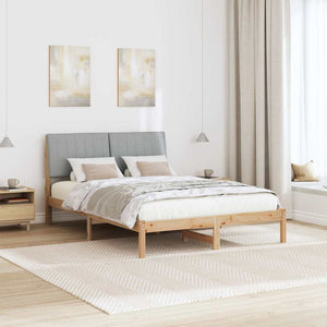 Σκελετός Κρεβατιού Καφέ 135 x 190 cm Στερεά ξυλεία πεύκου
