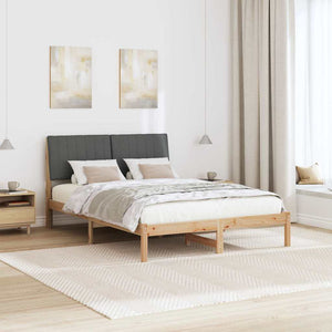 Σκελετός Κρεβατιού Καφέ 135 x 190 cm Στερεά ξυλεία πεύκου