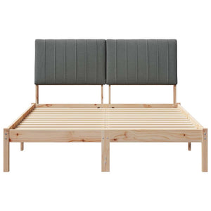 Σκελετός Κρεβατιού Καφέ 135 x 190 cm Στερεά ξυλεία πεύκου